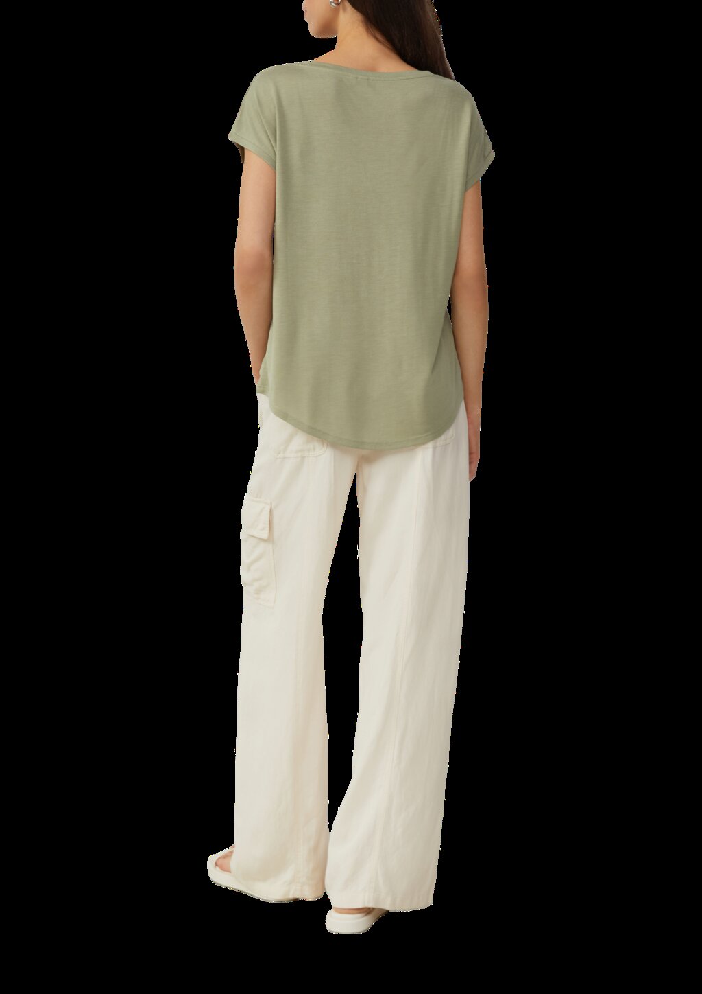 Locker geschnittenes T-Shirt aus Lyocellmix