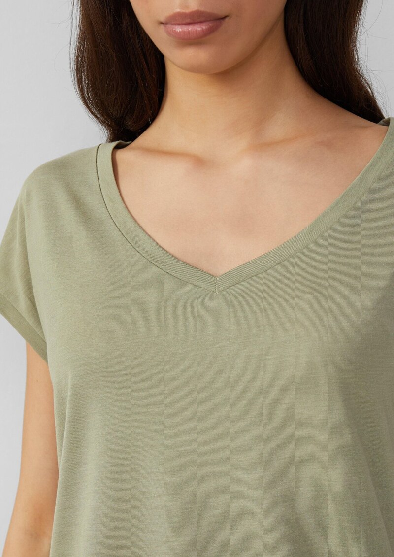 Locker geschnittenes T-Shirt aus Lyocellmix