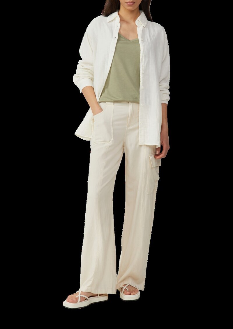 Locker geschnittenes T-Shirt aus Lyocellmix