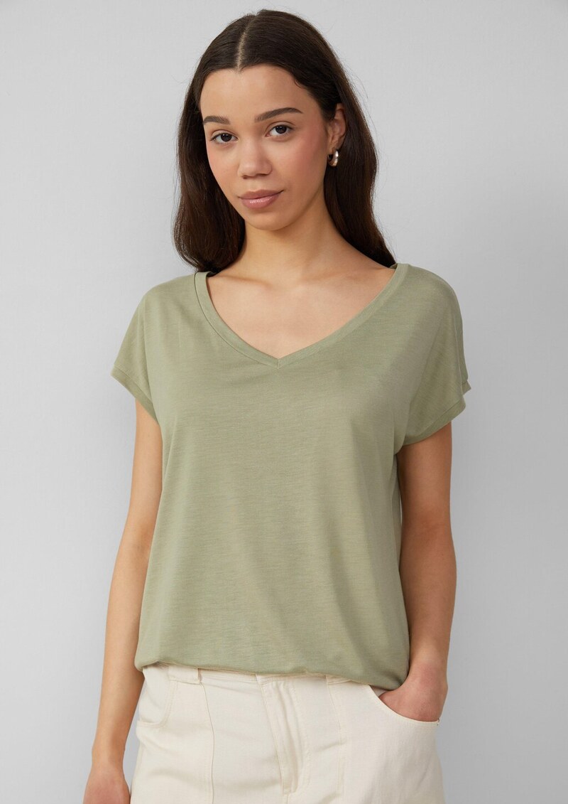 Locker geschnittenes T-Shirt aus Lyocellmix