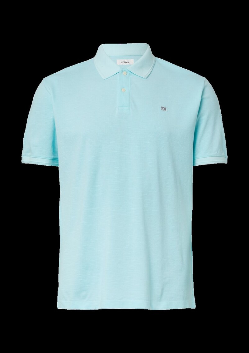 Poloshirt mit kleinem Labelpatch