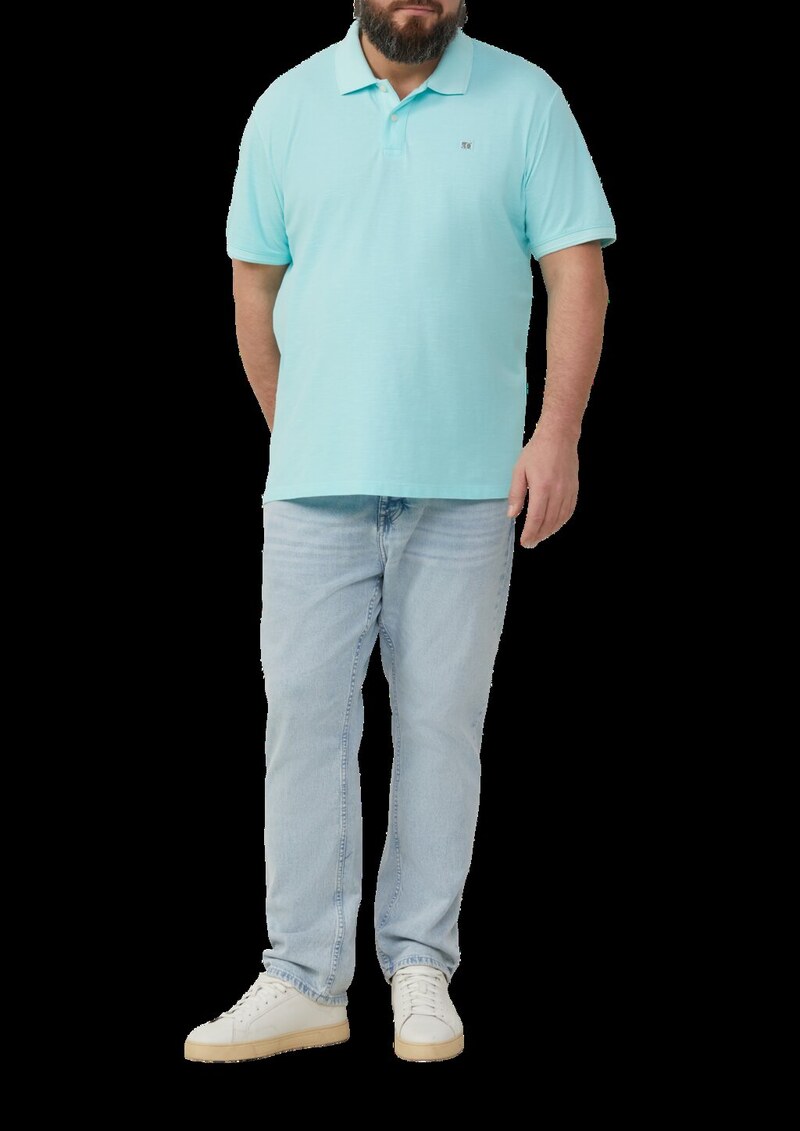 Poloshirt mit kleinem Labelpatch