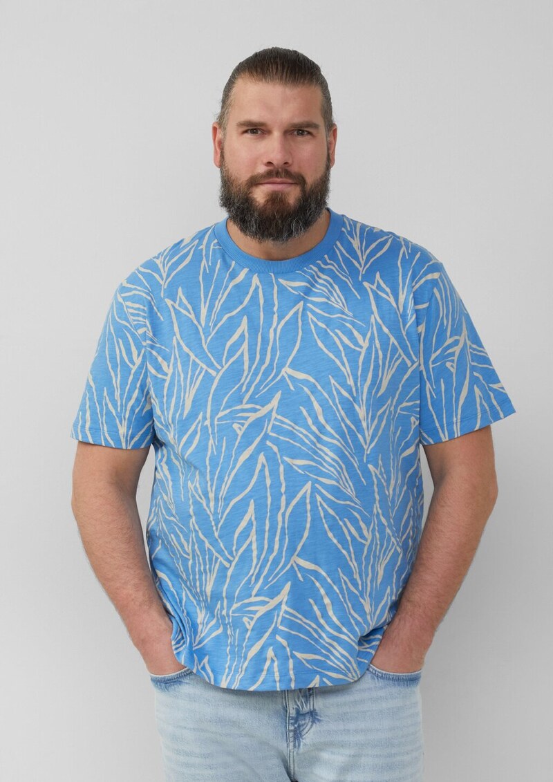 Baumwoll-T-Shirt mit All-over-Print