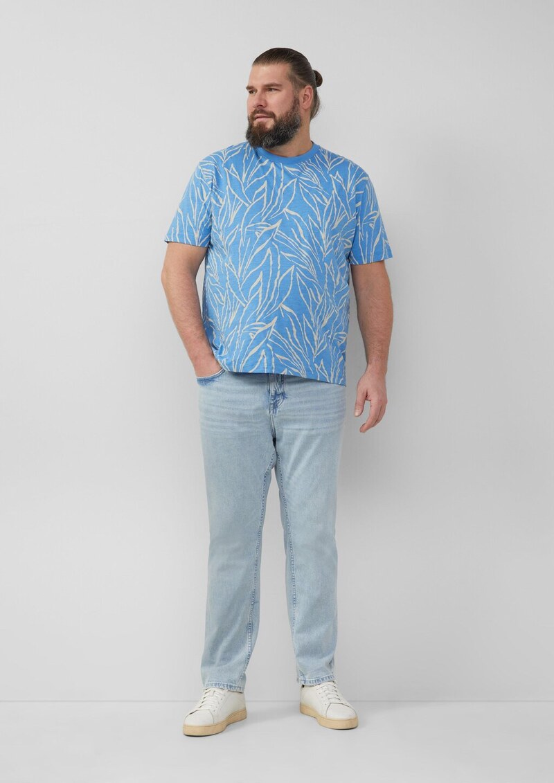 Baumwoll-T-Shirt mit All-over-Print