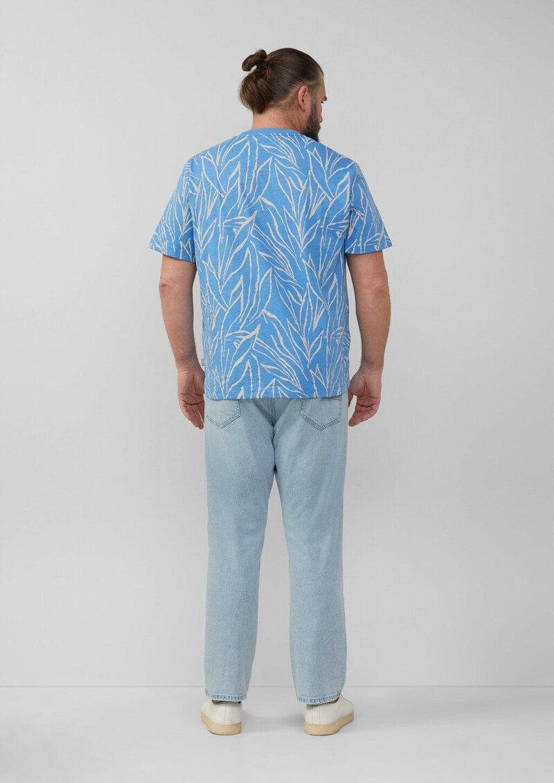 Baumwoll-T-Shirt mit All-over-Print