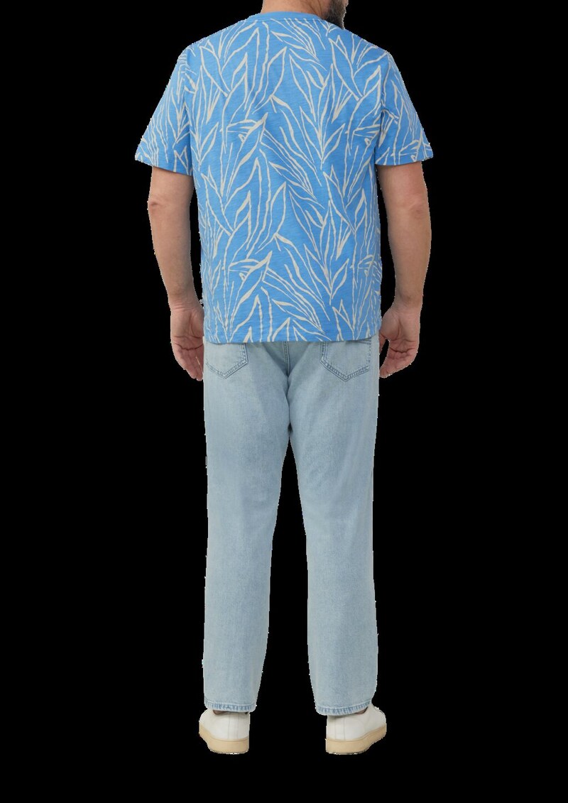 Baumwoll-T-Shirt mit All-over-Print