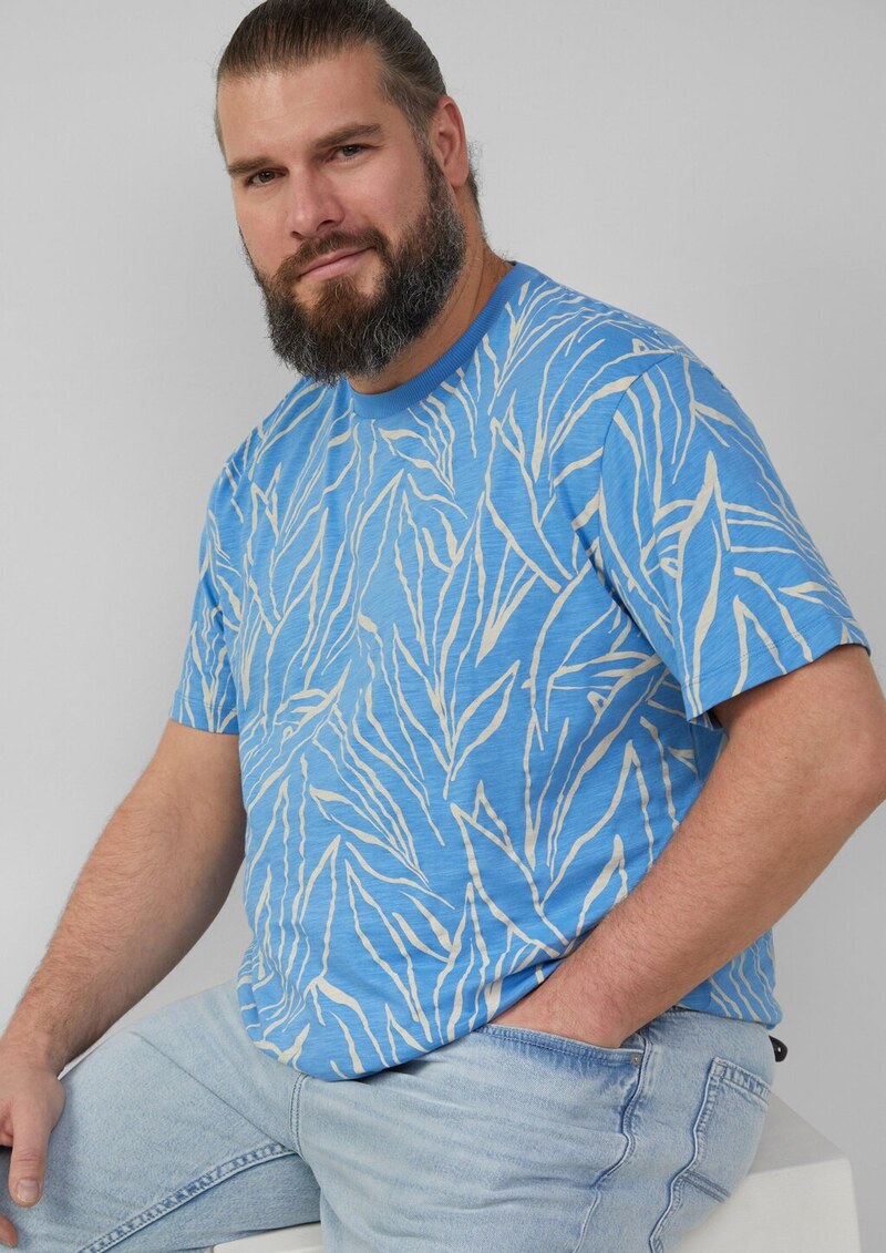 Baumwoll-T-Shirt mit All-over-Print