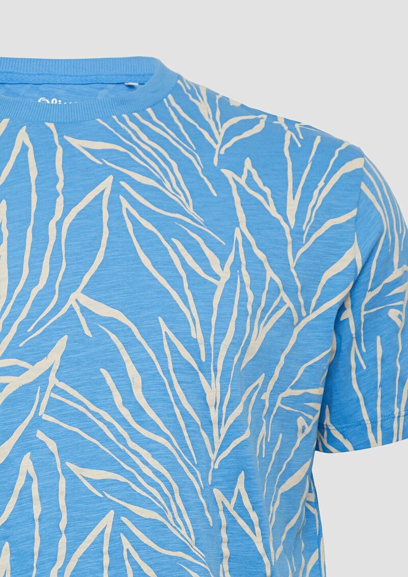 Baumwoll-T-Shirt mit All-over-Print