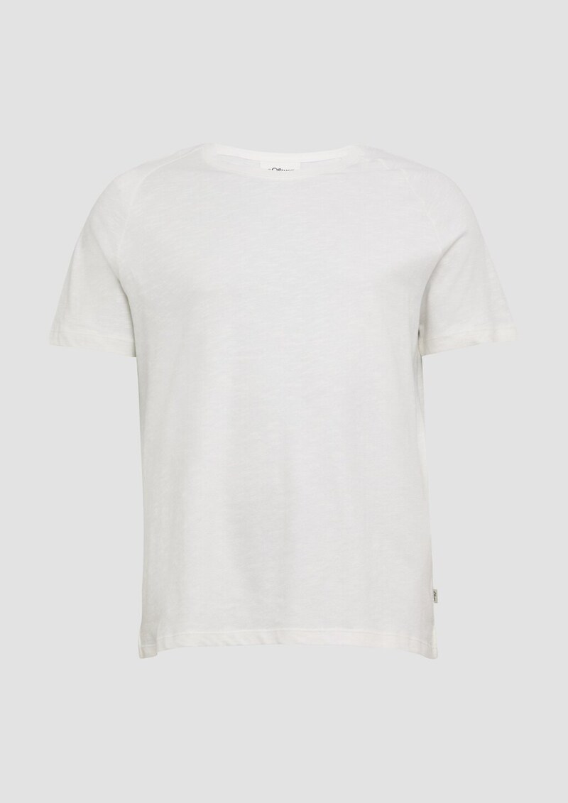 Raglan-Shirt mit Flammgarnstruktur