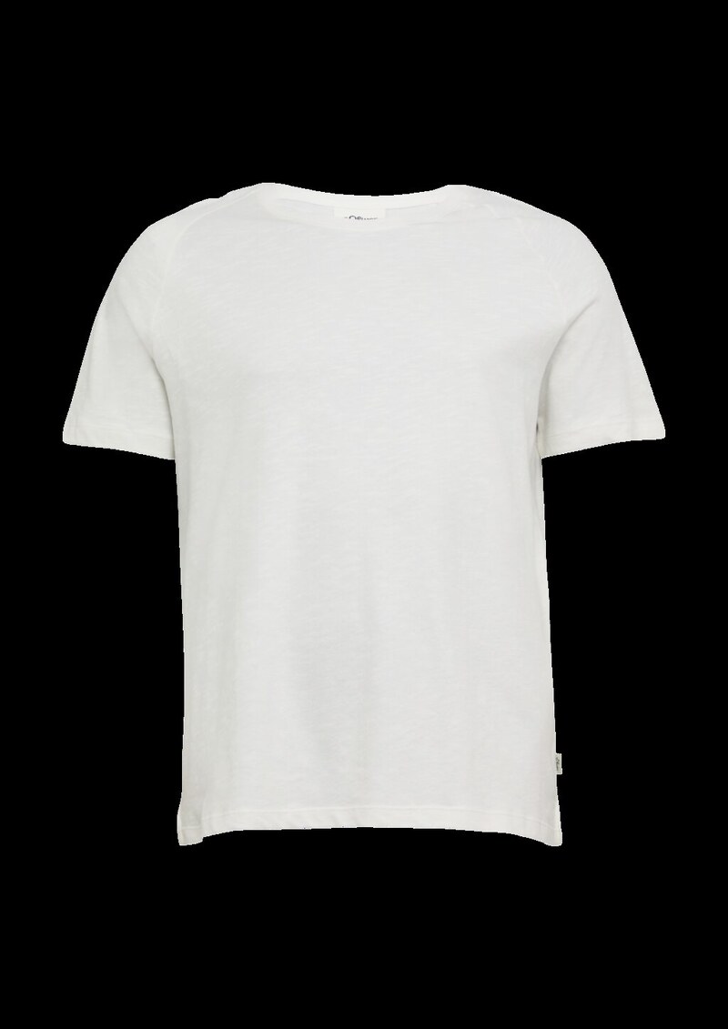 Raglan-Shirt mit Flammgarnstruktur