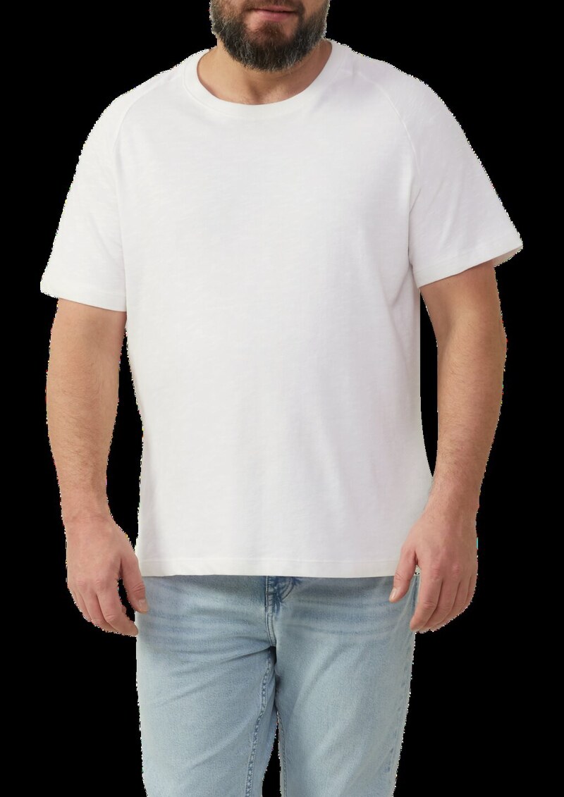 Raglan-Shirt mit Flammgarnstruktur