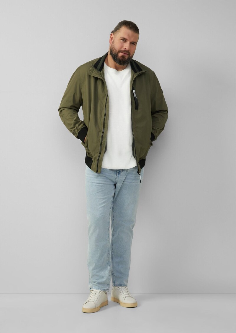 Raglan-Shirt mit Flammgarnstruktur