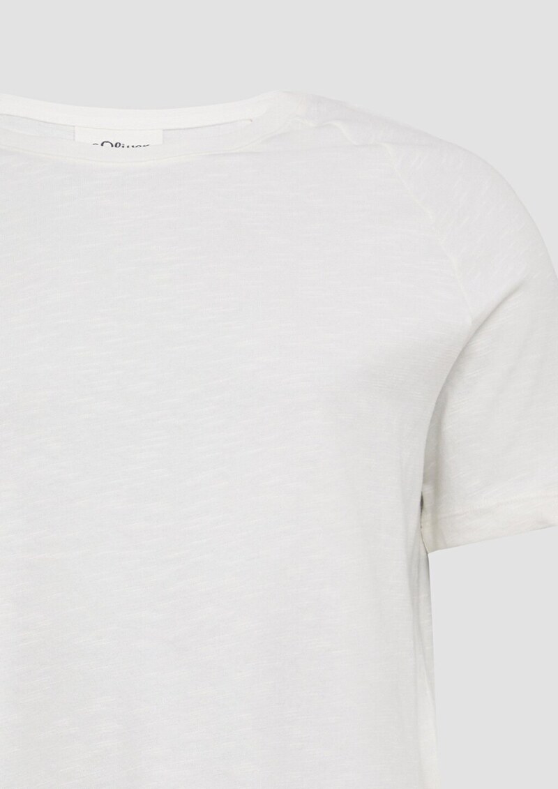 Raglan-Shirt mit Flammgarnstruktur