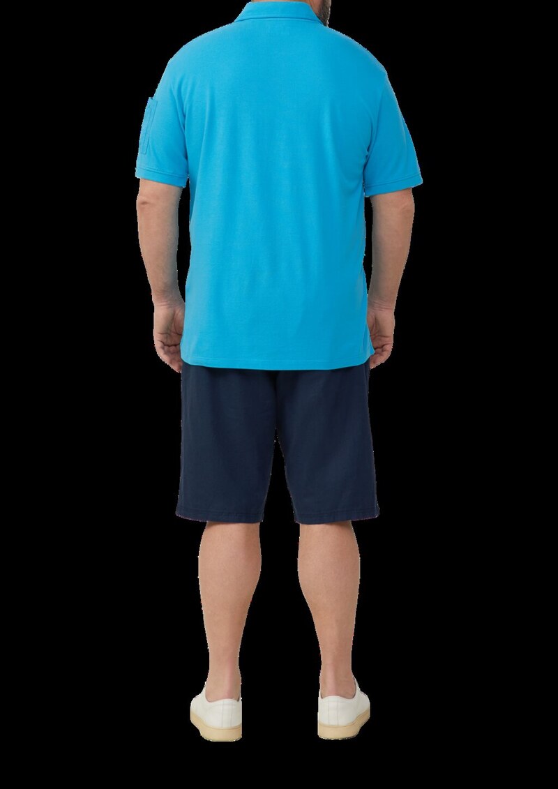 Poloshirt mit Reißverschluss und Ärmeltasche