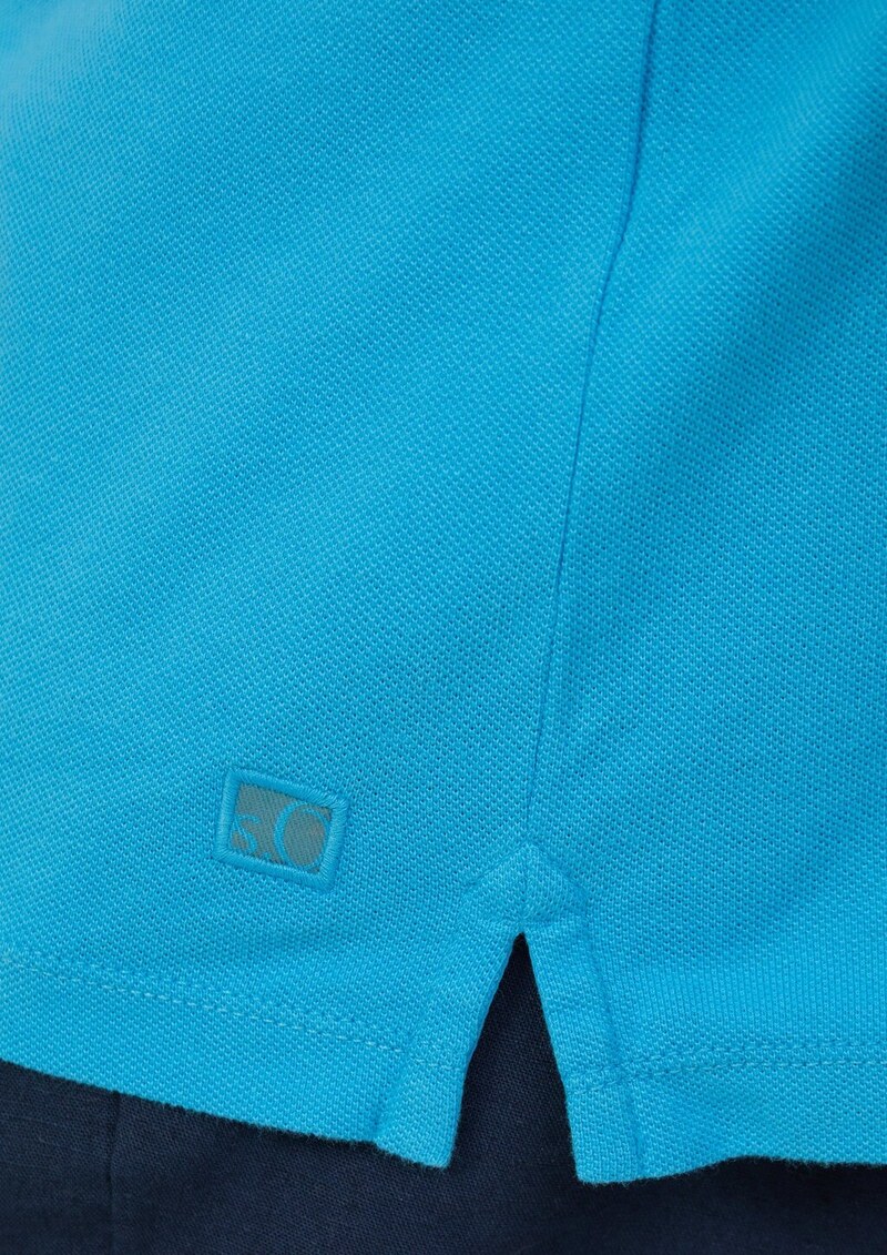 Poloshirt mit Reißverschluss und Ärmeltasche