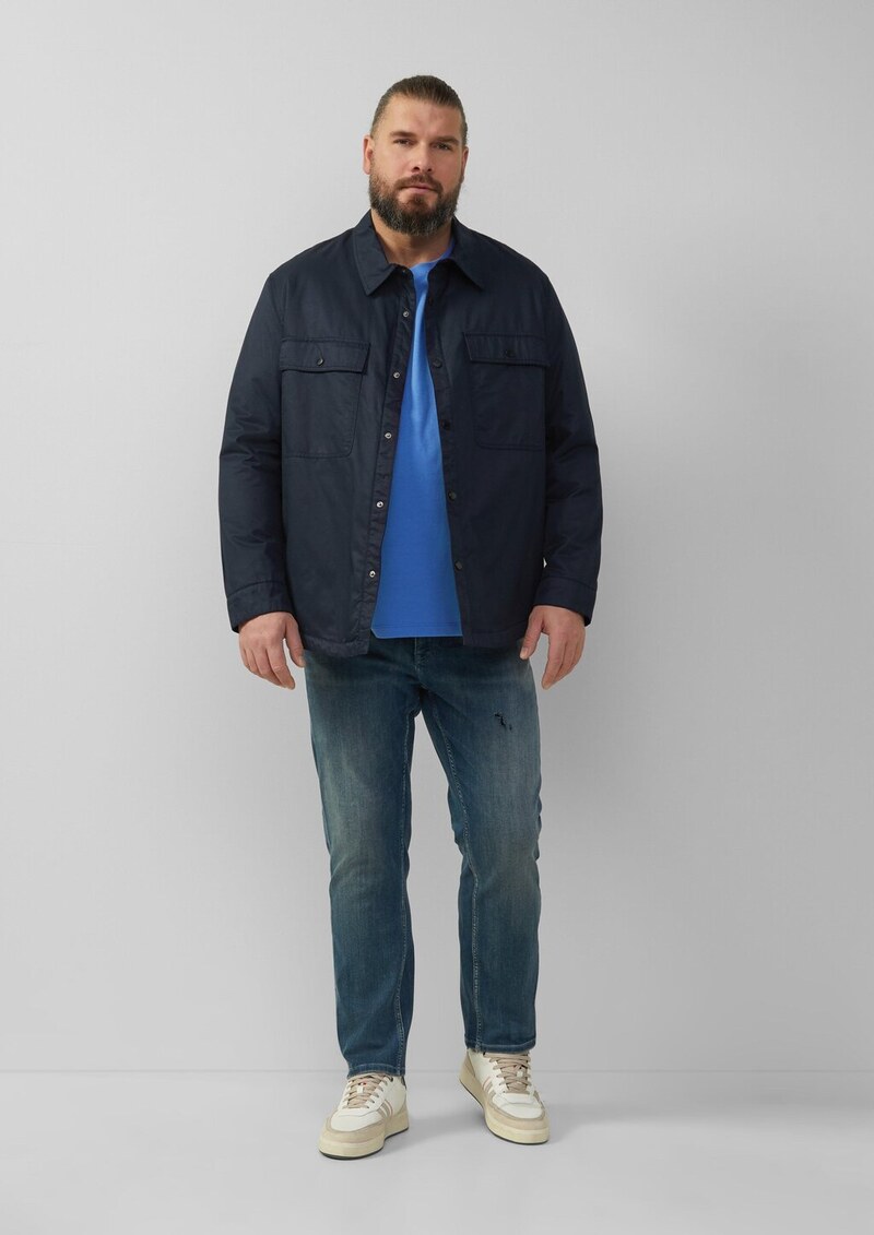 Baumwoll-T-Shirt mit Crew Neck und Artwork