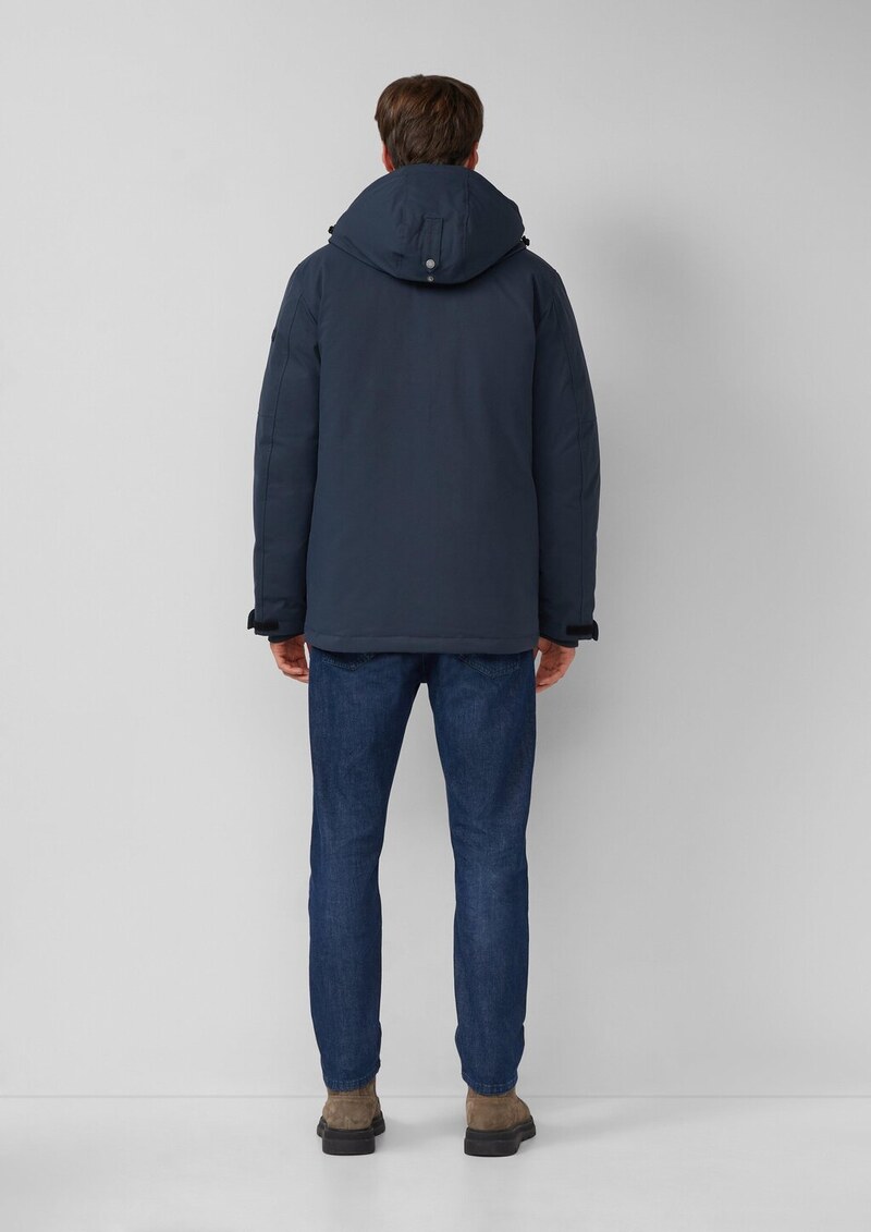 Wasserabweisender Parka mit abnehmbarer Kapuze und Fake-Fur-Futter