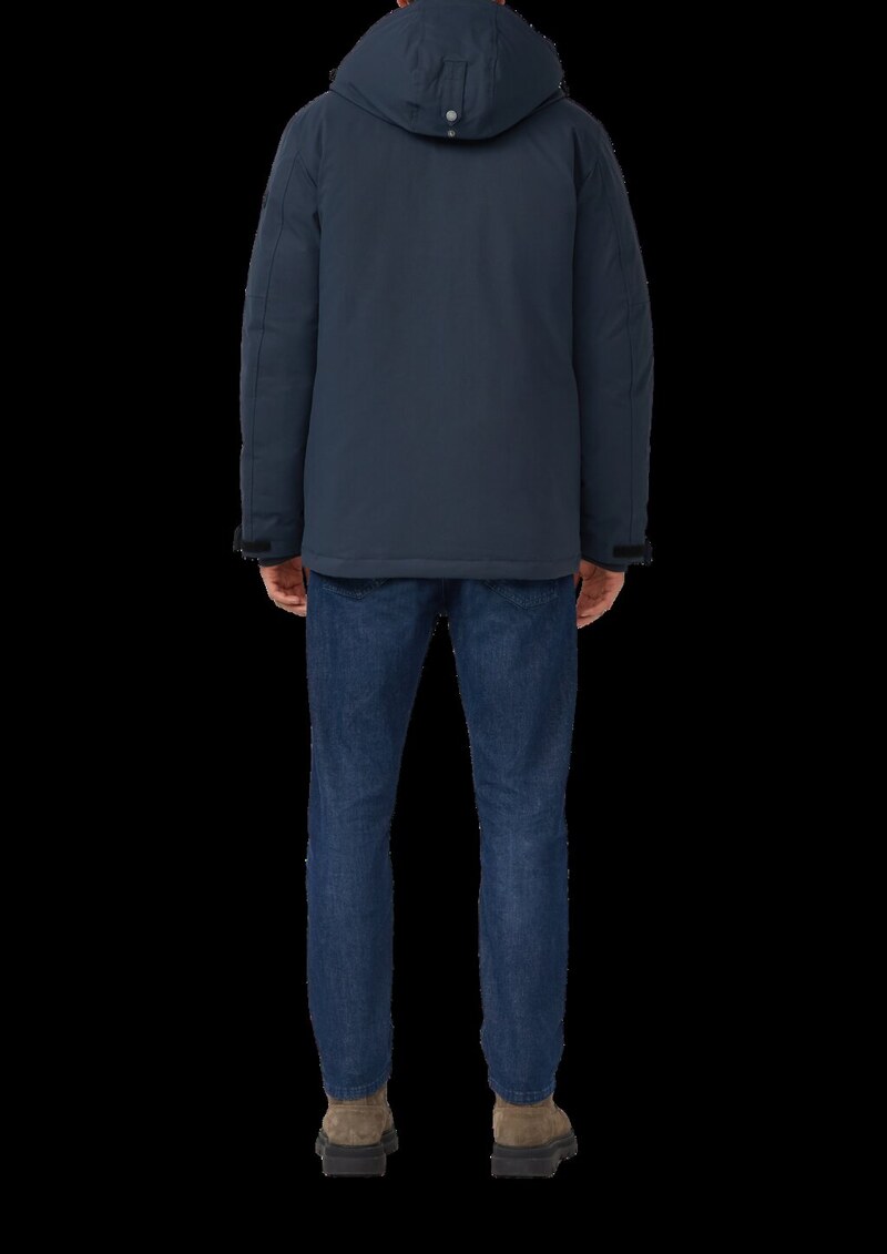 Wasserabweisender Parka mit abnehmbarer Kapuze und Fake-Fur-Futter