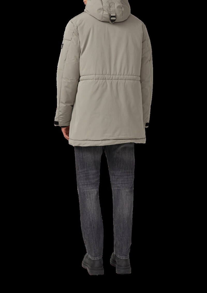 Wasserabweisender Parka mit Kapuze und sportiven Details