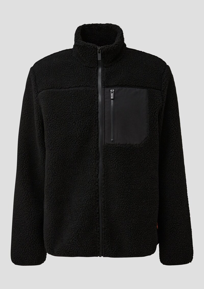 Teddyjacke mit Brusttasche