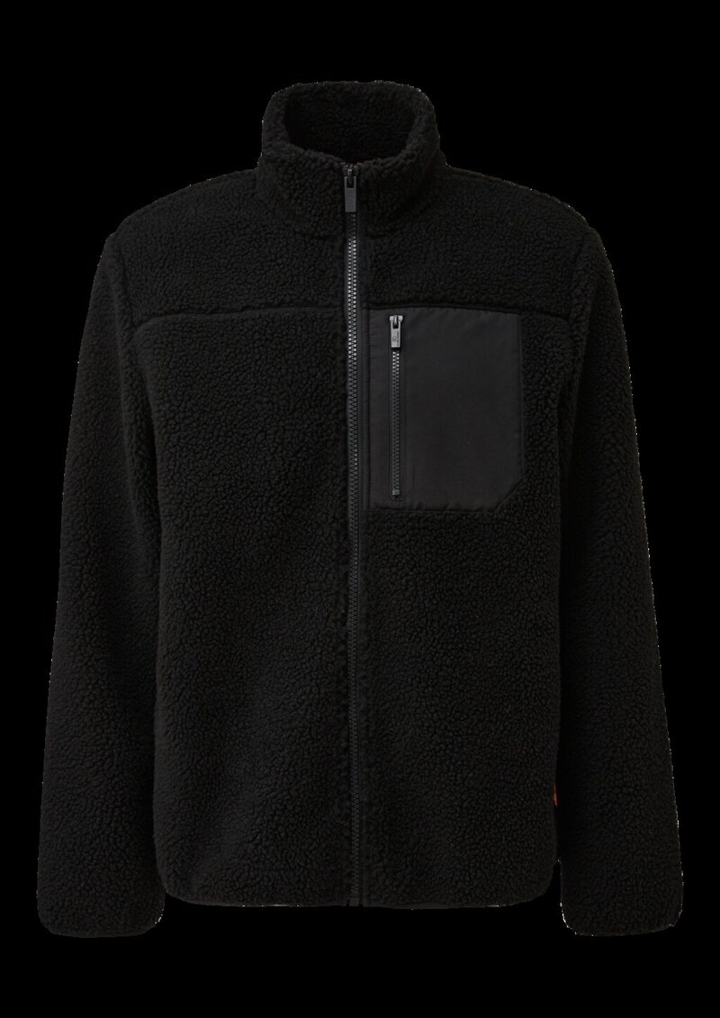 Teddyjacke mit Brusttasche