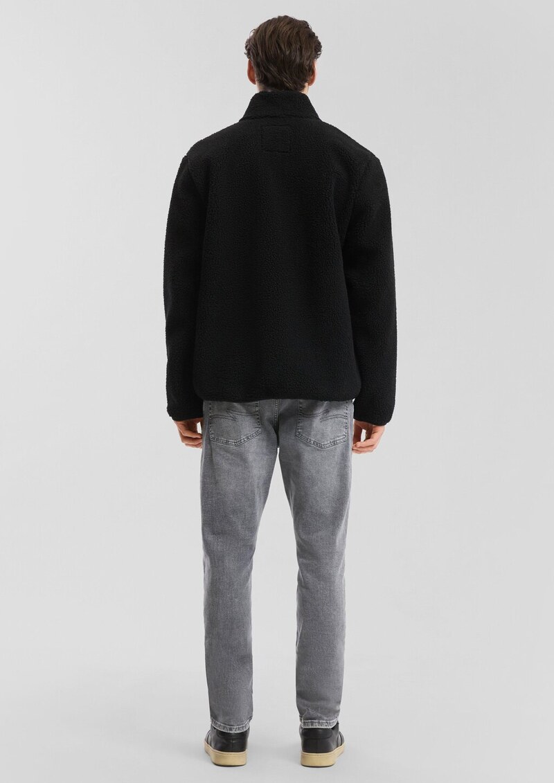 Teddyjacke mit Brusttasche