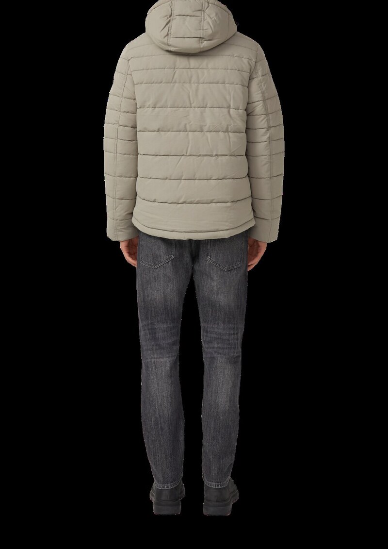 Sportive Puffer-Jacke mit abnehmbarer Kapuze