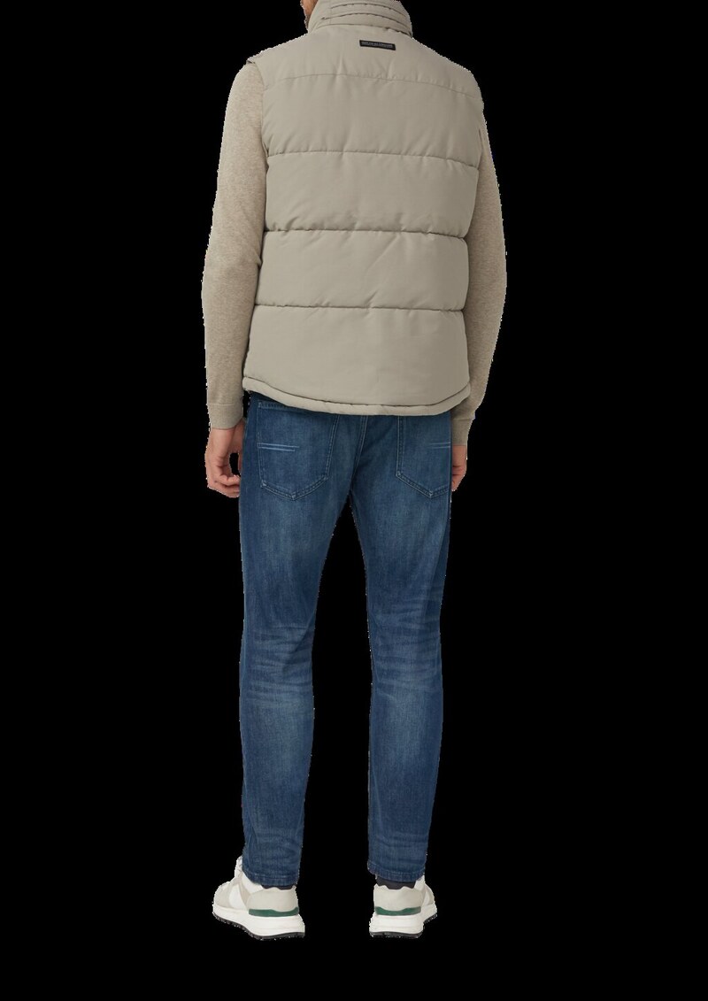 Sportive Steppweste mit Logo-Details