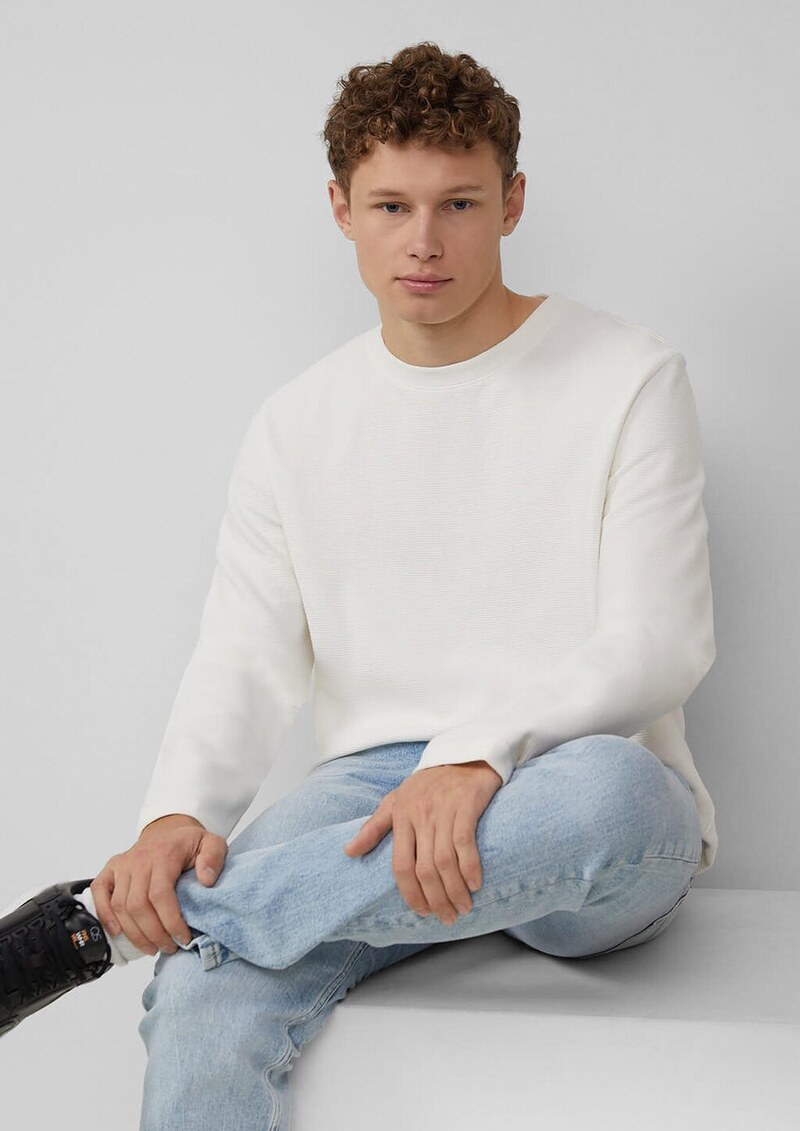 Longsleeve aus Strukturware