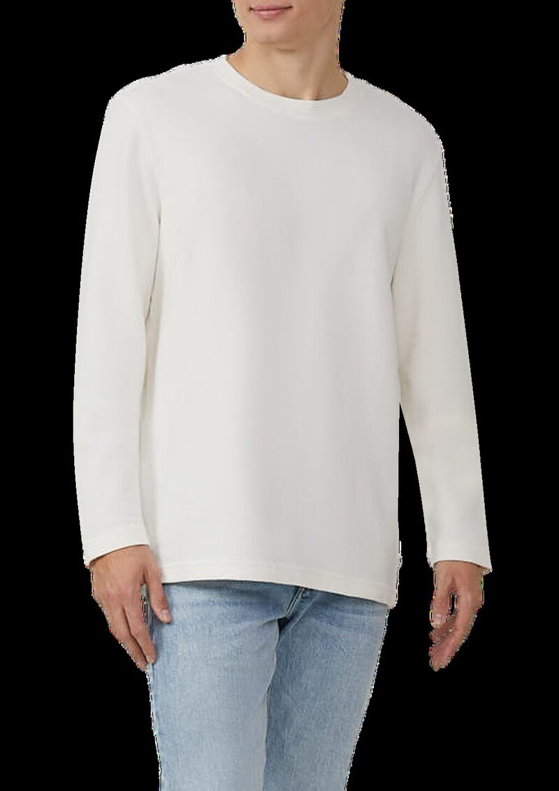 Longsleeve aus Strukturware