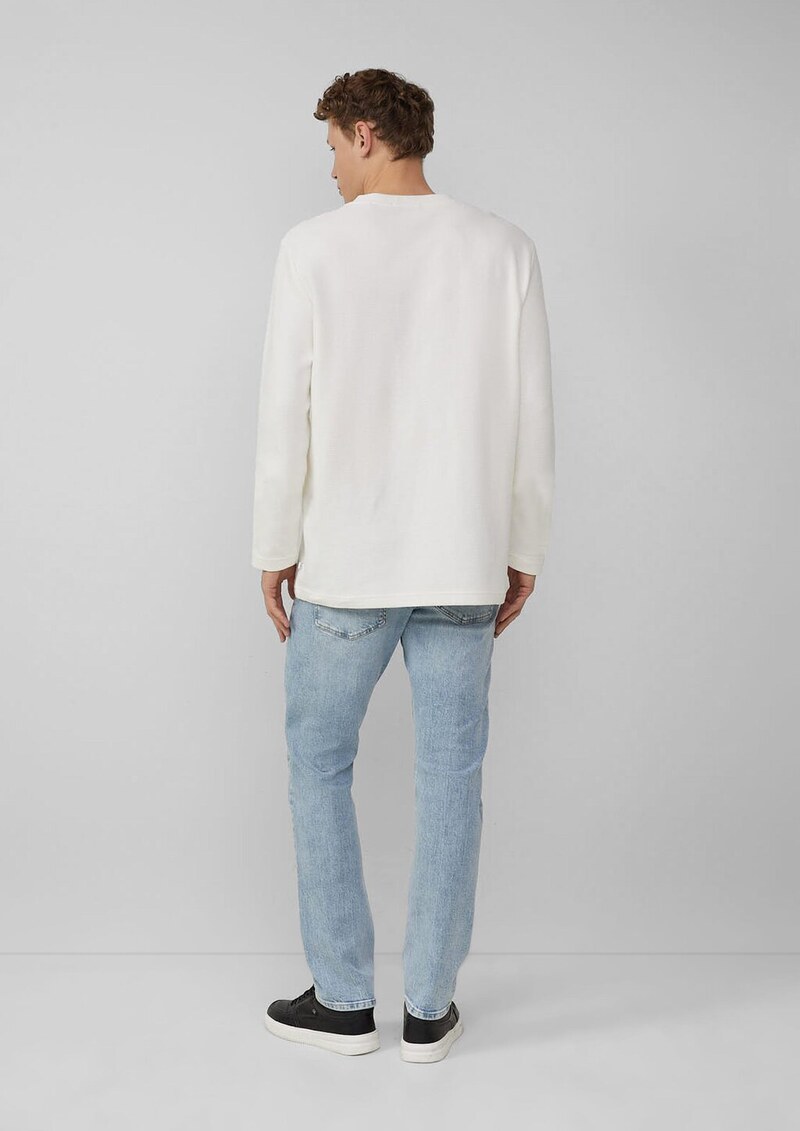 Longsleeve aus Strukturware