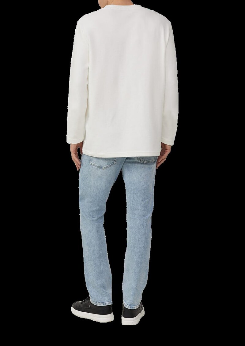 Longsleeve aus Strukturware