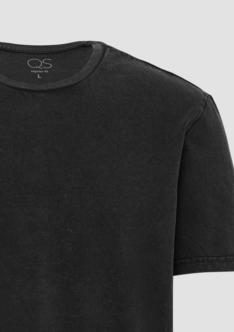 Gewaschenes Basic-T-Shirt aus weichem Heavy Jersey