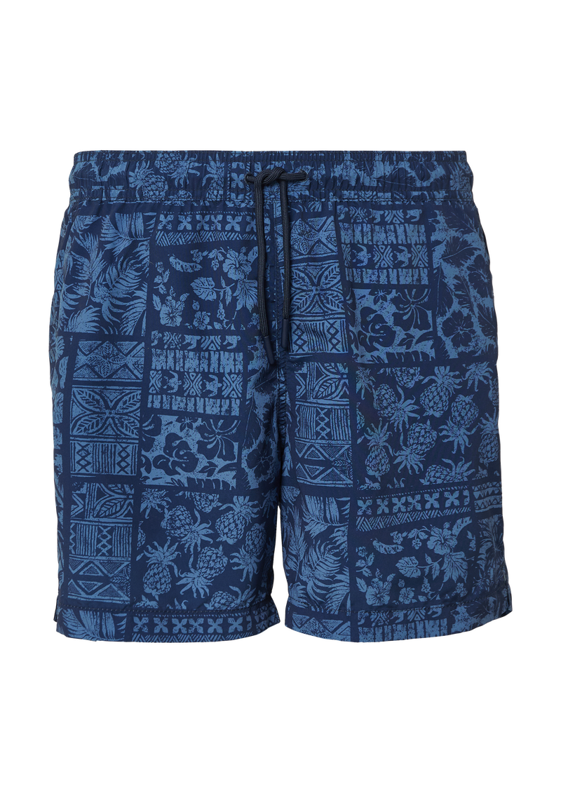 Badeshorts mit All-over-Print und Eingrifftaschen