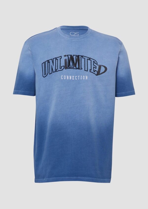 T-Shirt mit Farbverlauf und Artwork