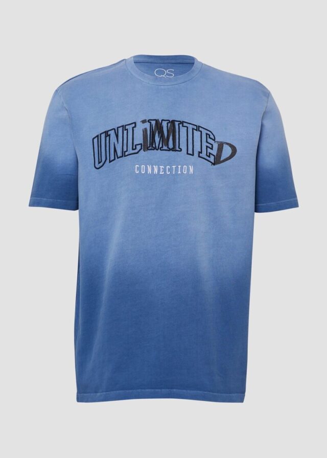 T-Shirt mit Farbverlauf und Artwork