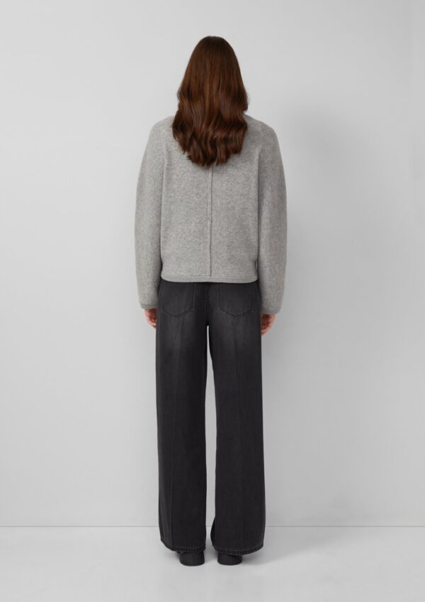 Weiche Strickjacke aus Wollmix mit Rippbündchen