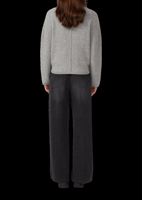 Weiche Strickjacke aus Wollmix mit Rippbündchen