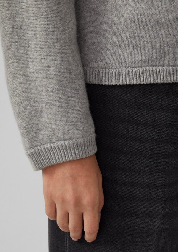 Weiche Strickjacke aus Wollmix mit Rippbündchen