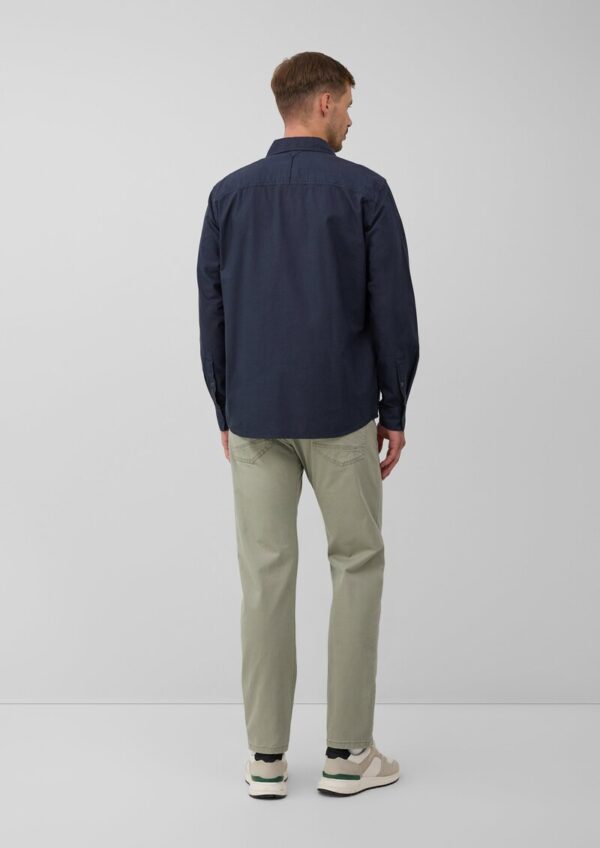 Regular Fit: Gewaschenes Hemd mit Ziernähten