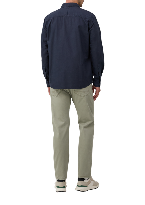 Regular Fit: Gewaschenes Hemd mit Ziernähten