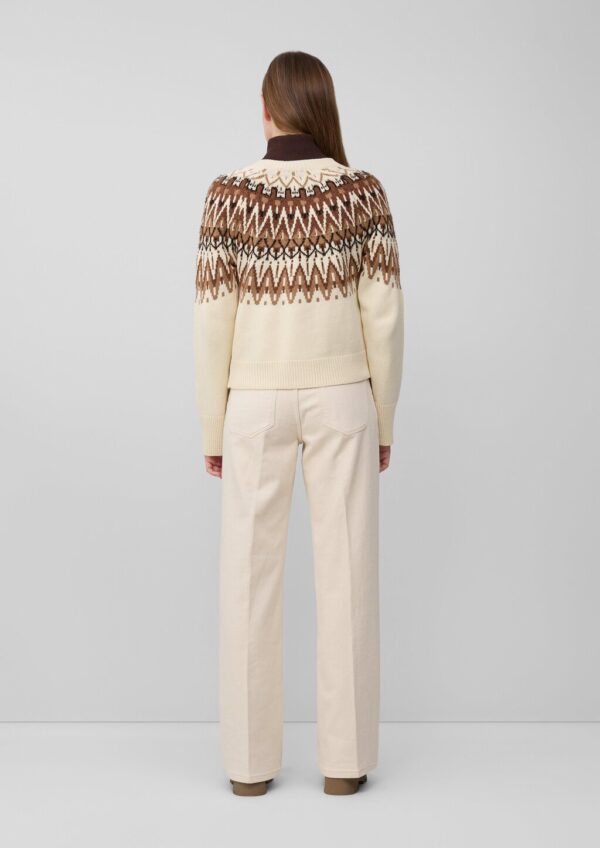 Jacquard-Strickjacke im Relaxed Fit