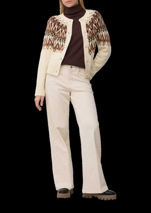 Jacquard-Strickjacke im Relaxed Fit