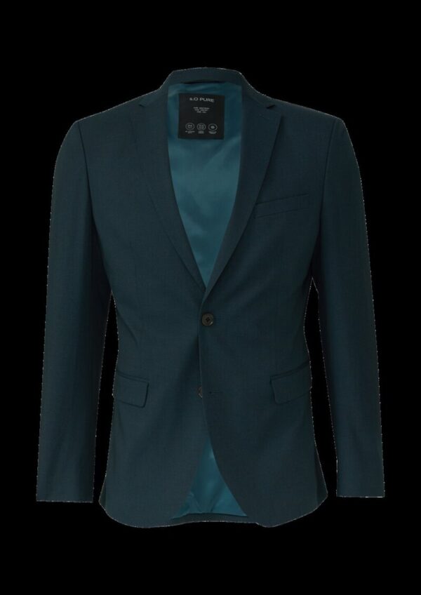 s.O PURE: Sakko aus meliertem Stretch-Twill