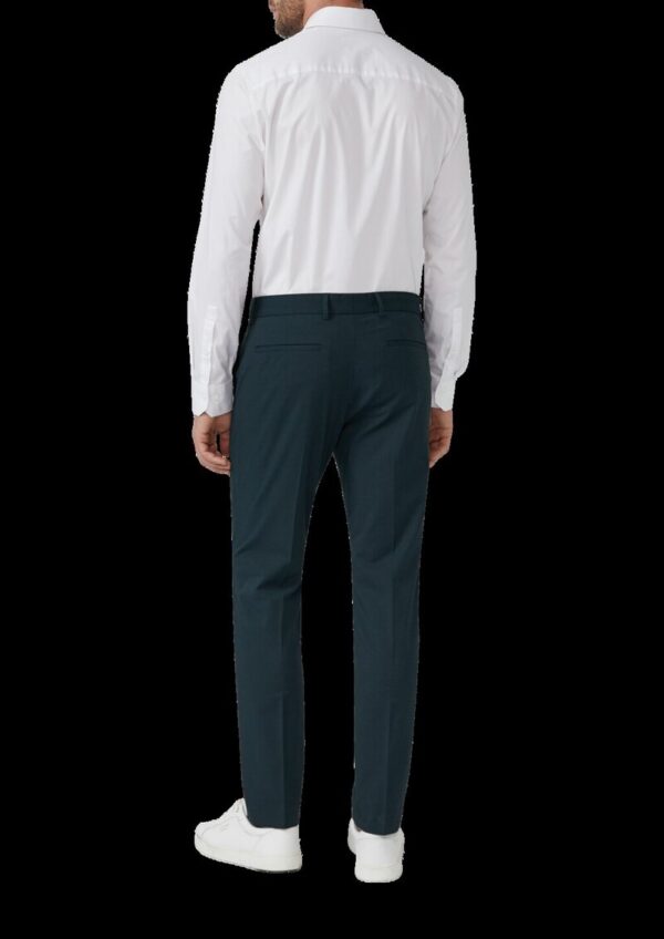 s.O PURE: Anzughose im Slim Fit aus meliertem Stretch-Twill