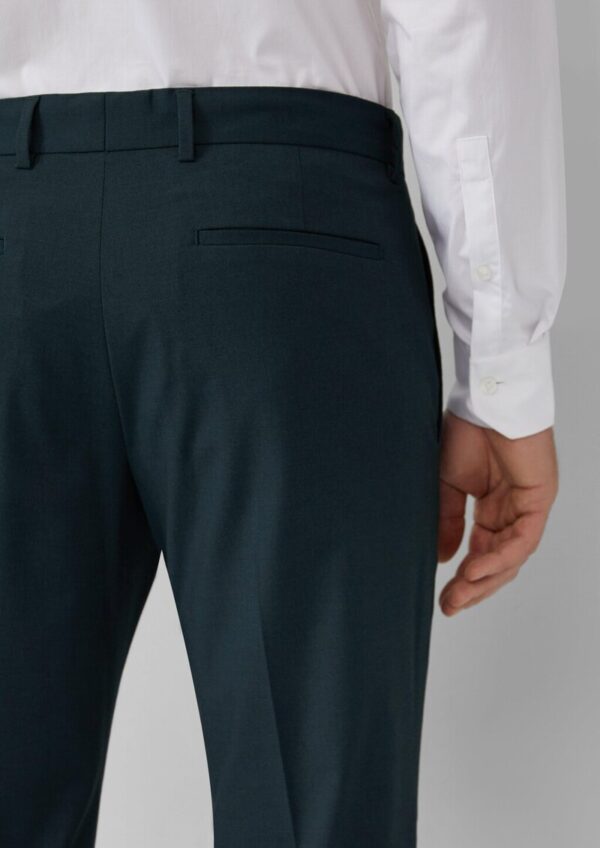 s.O PURE: Anzughose im Slim Fit aus meliertem Stretch-Twill