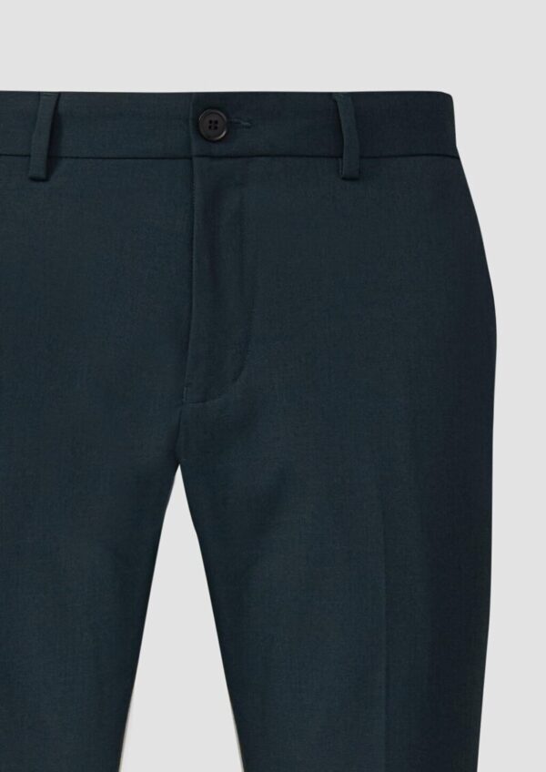 s.O PURE: Anzughose im Slim Fit aus meliertem Stretch-Twill