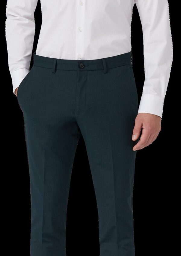 s.O PURE: Anzughose im Slim Fit aus meliertem Stretch-Twill