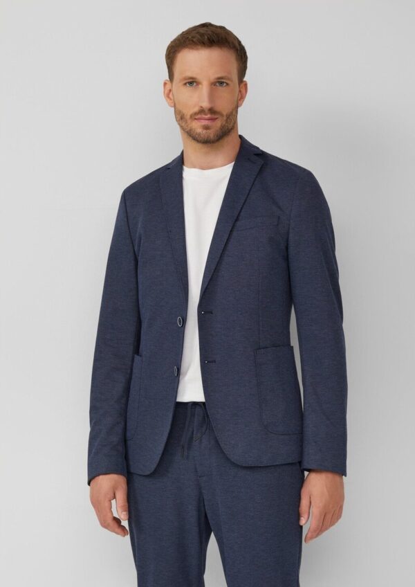 s.O JOGG: Sakko aus meliertem Piqué-Jersey