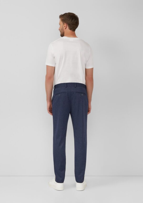 s.O JOGG: Anzug-Hose aus meliertem Piqué-Jersey